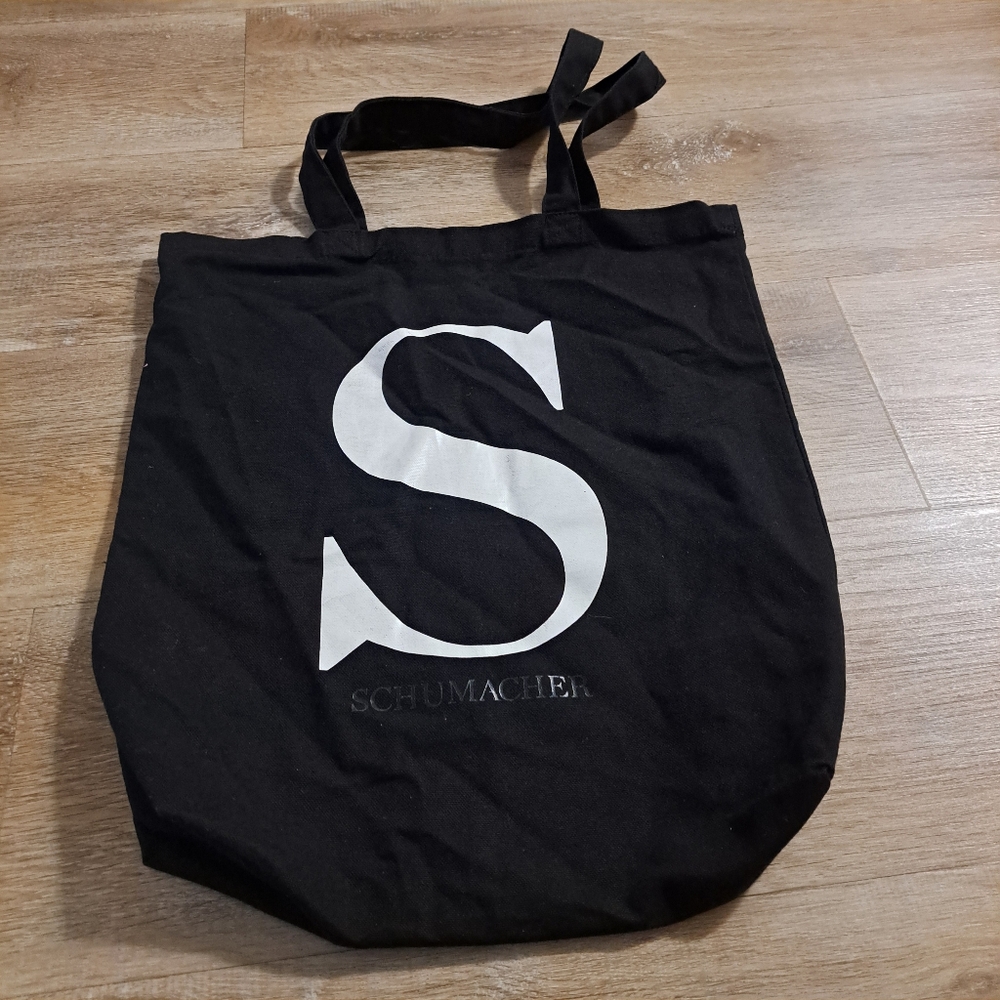 SCHUMACHER Black White Lettered Tote Shopping Bag "Have You Made Your Mark?"